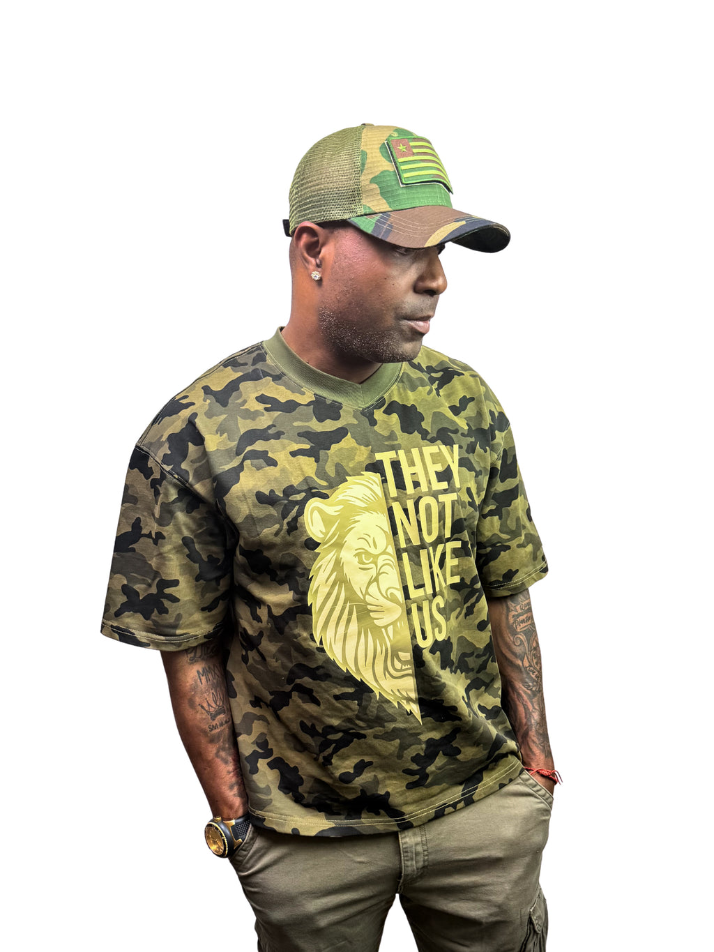 LVO WAR READY – NO WARNINGS Tactical Short - Sleeve Camo Tee - LIB Vibes Only LLC.