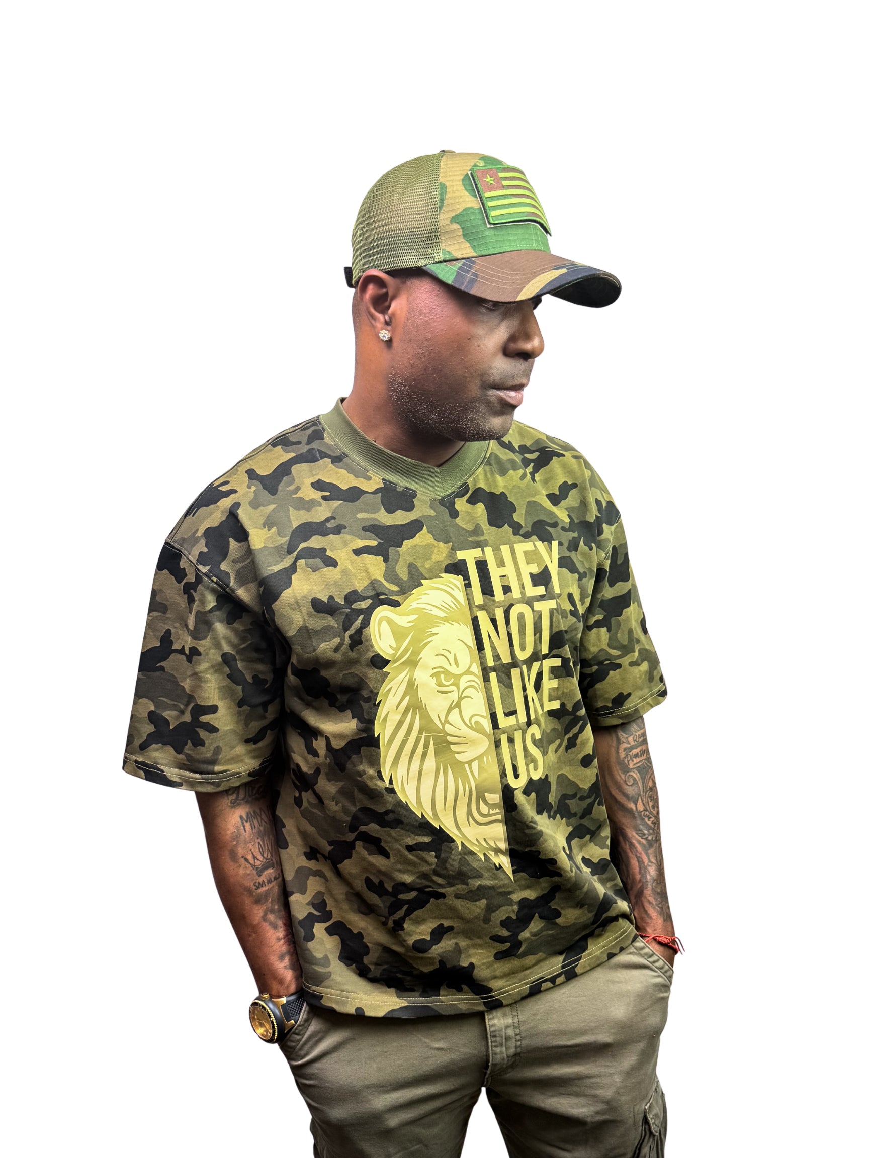 LVO WAR READY – NO WARNINGS Tactical Short - Sleeve Camo Tee - LIB Vibes Only LLC.