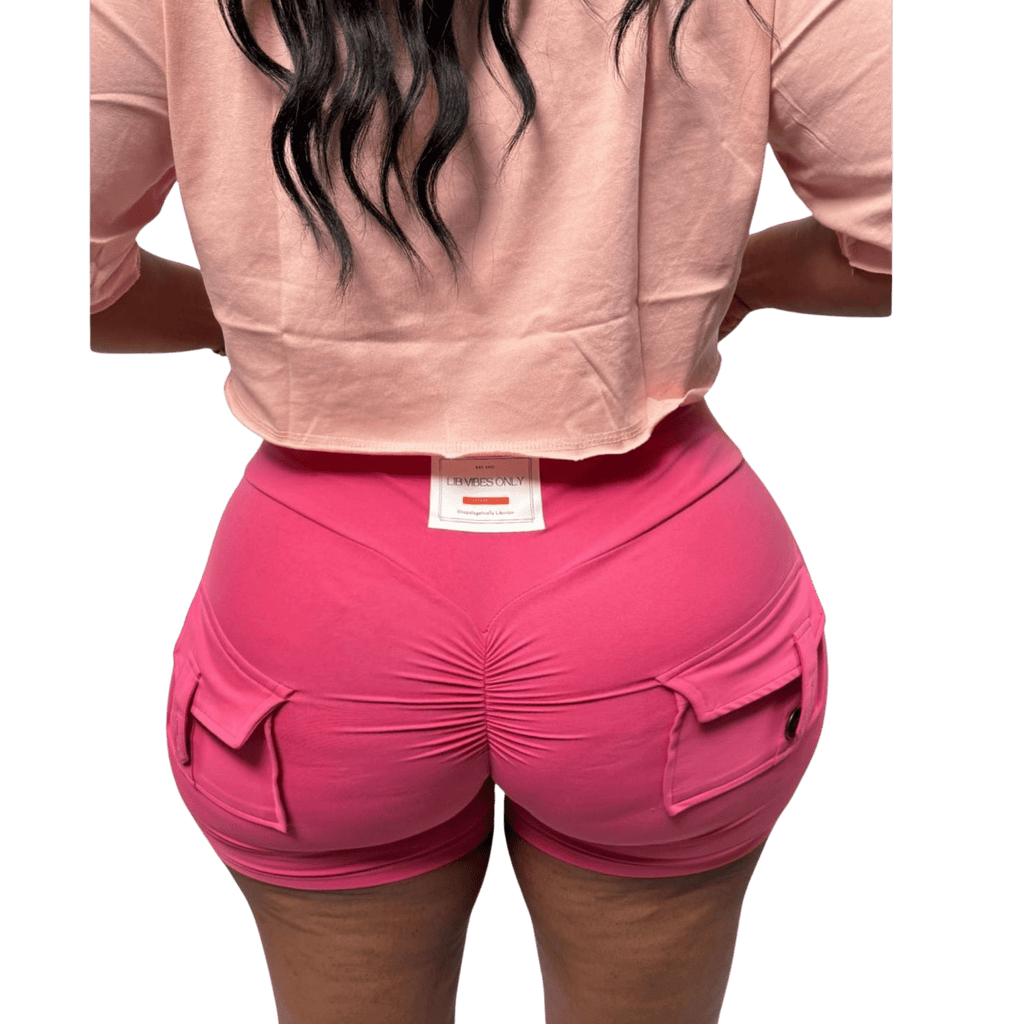 LVO VibeLift Sculpt Cargo Shorts - LIB Vibes Only LLC.