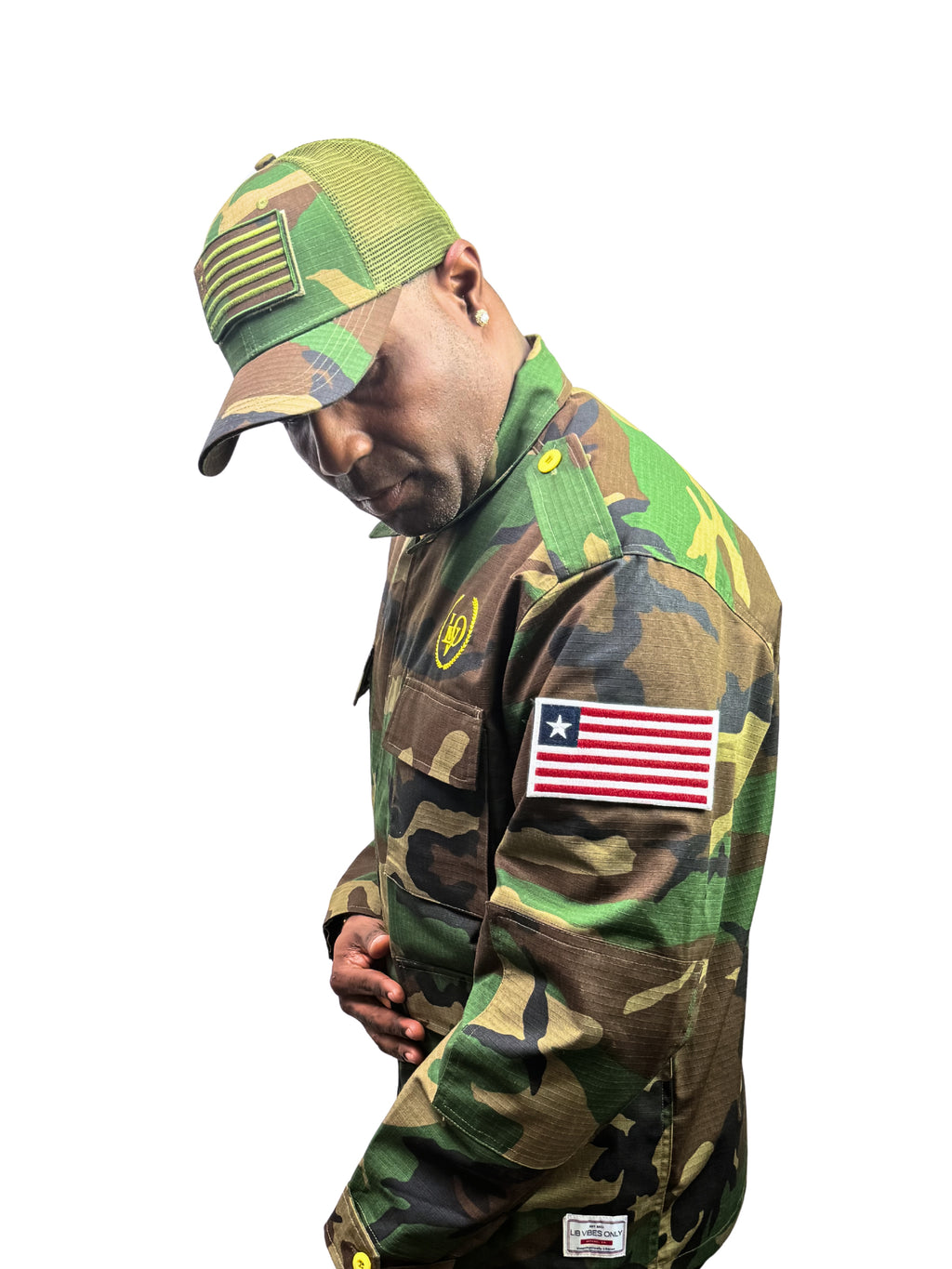 LVO WAR READY – NO WARNINGS Tactical Camo Field Jacket - LIB Vibes Only LLC.