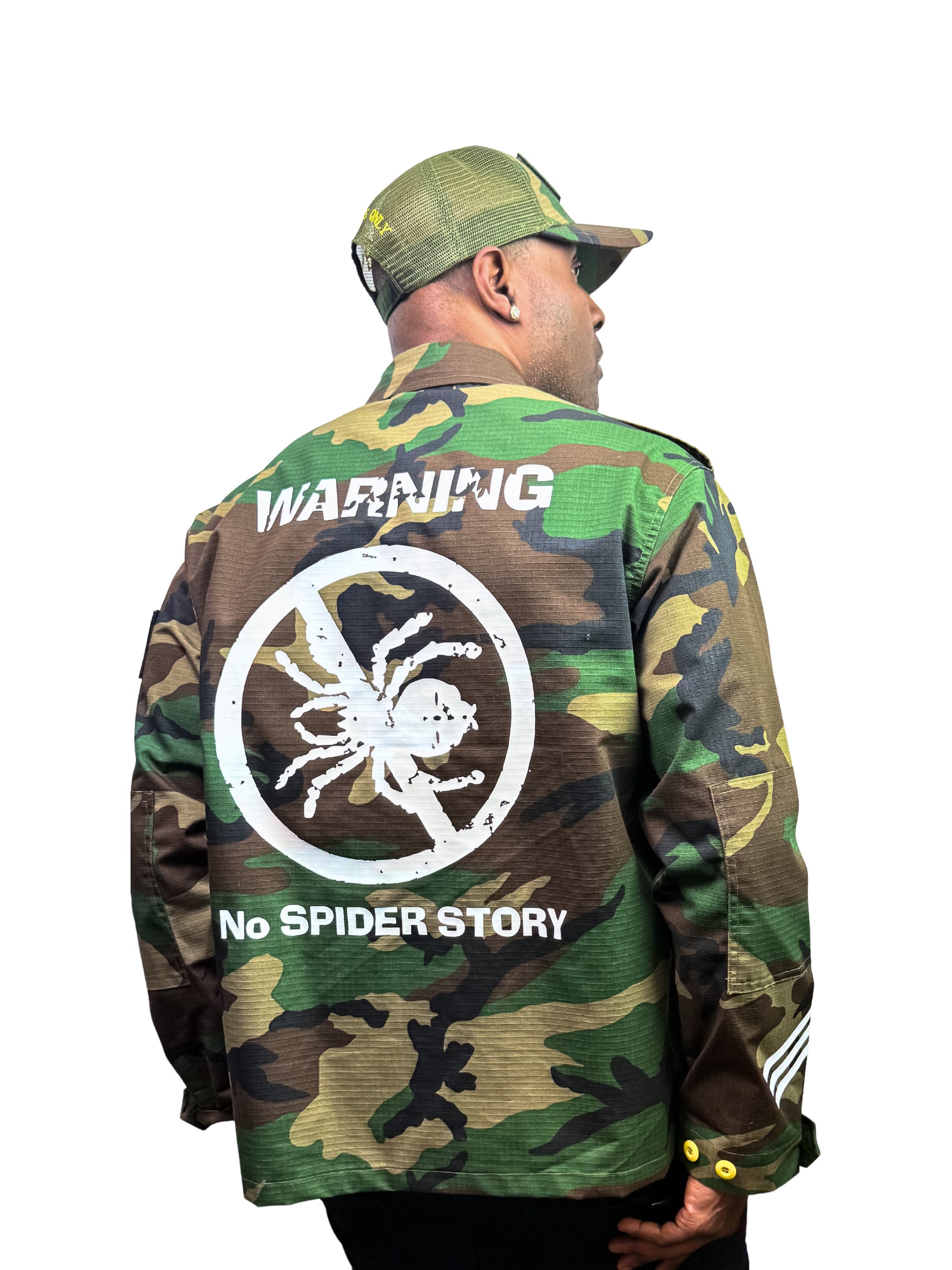 LVO WAR READY – NO WARNINGS Tactical Camo Field Jacket - LIB Vibes Only LLC.
