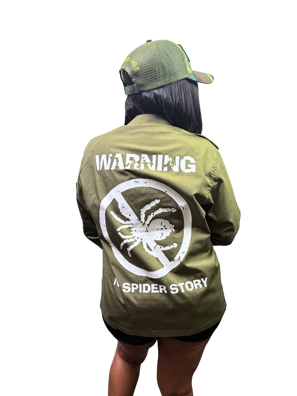LVO WAR READY – NO WARNINGS Solid Olive Field Jacket - LIB Vibes Only LLC.