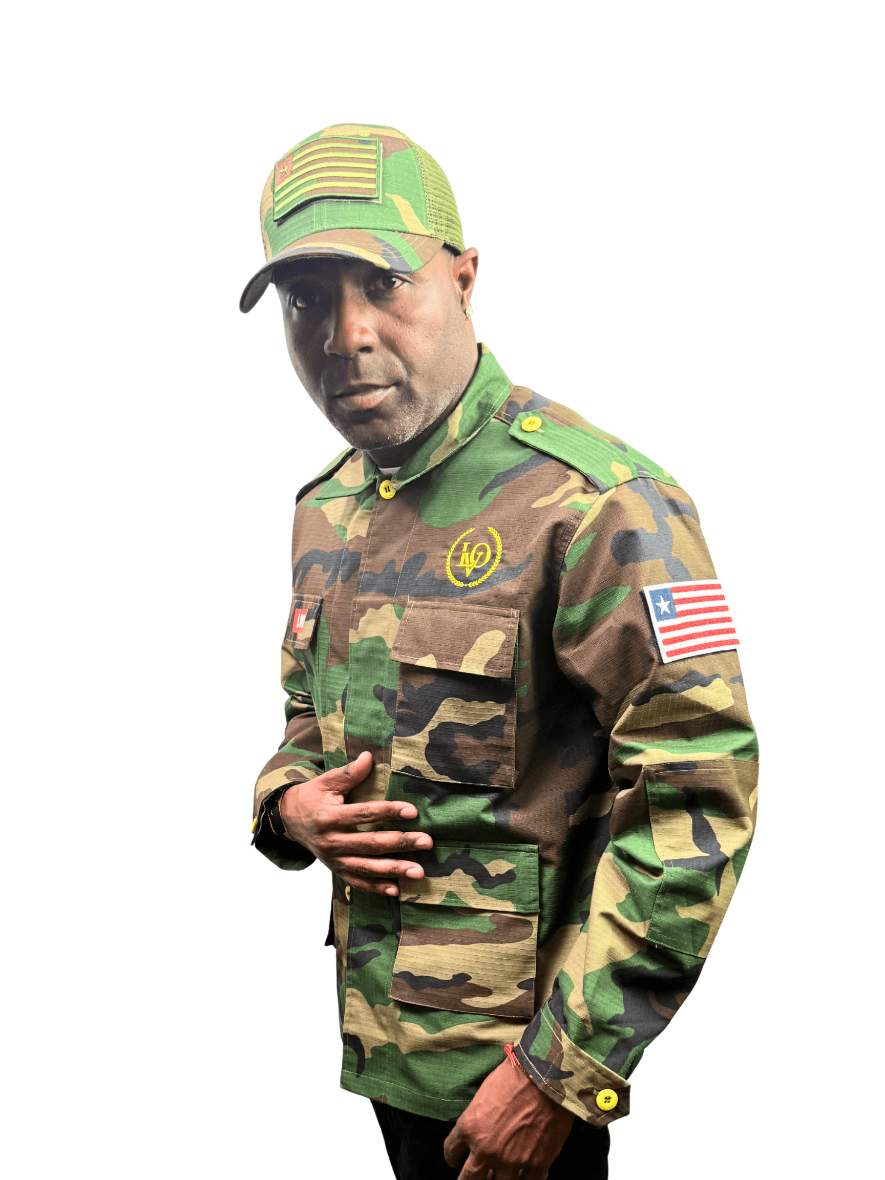 LVO WAR READY – NO WARNINGS Tactical Camo Field Jacket - LIB Vibes Only LLC.