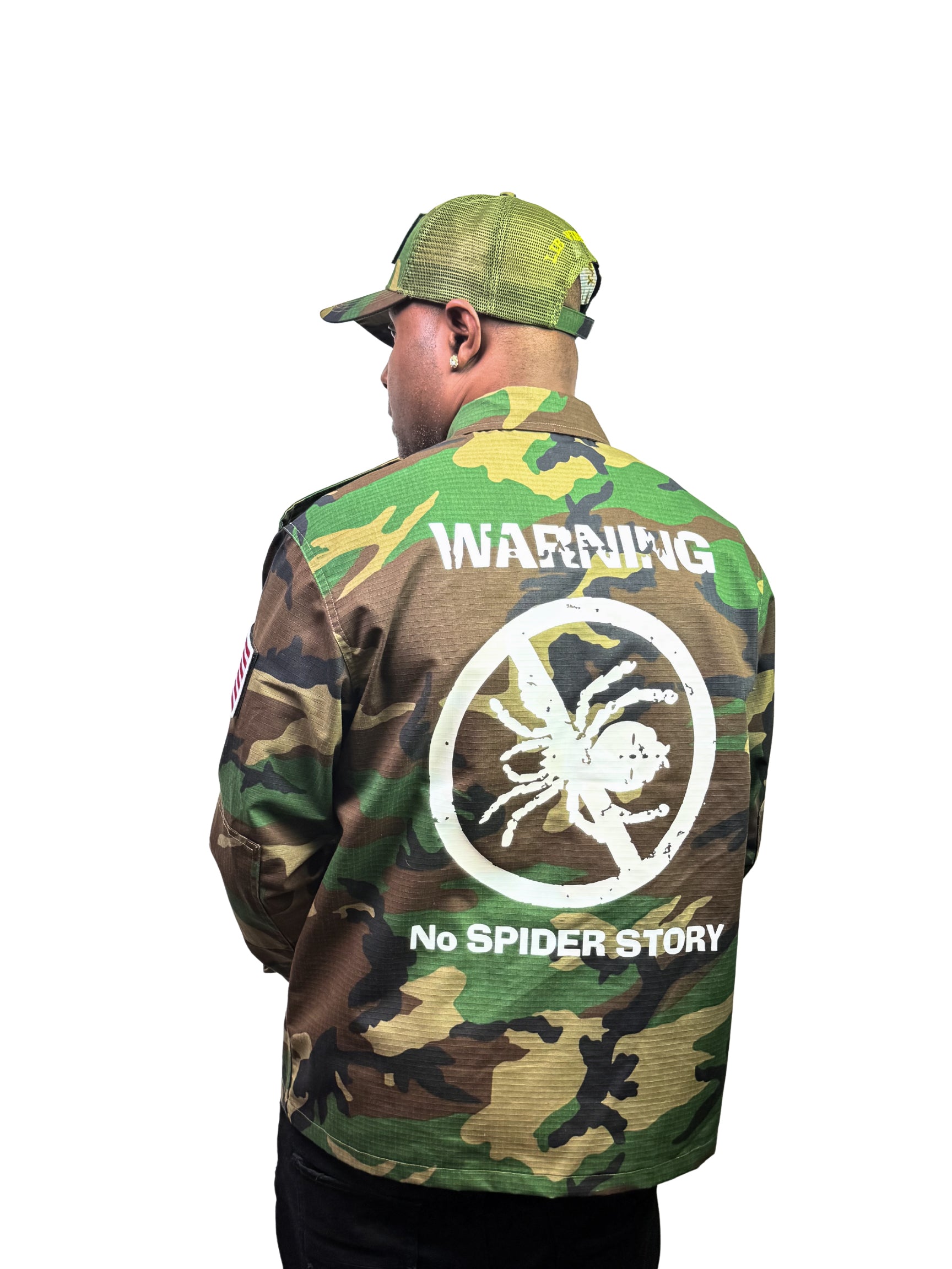 LVO WAR READY – NO WARNINGS Tactical Camo Field Jacket - LIB Vibes Only LLC.