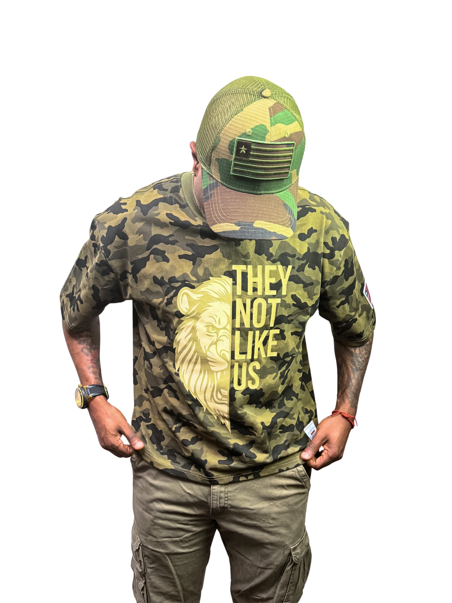 LVO WAR READY – NO WARNINGS Tactical Short - Sleeve Camo Tee - LIB Vibes Only LLC.