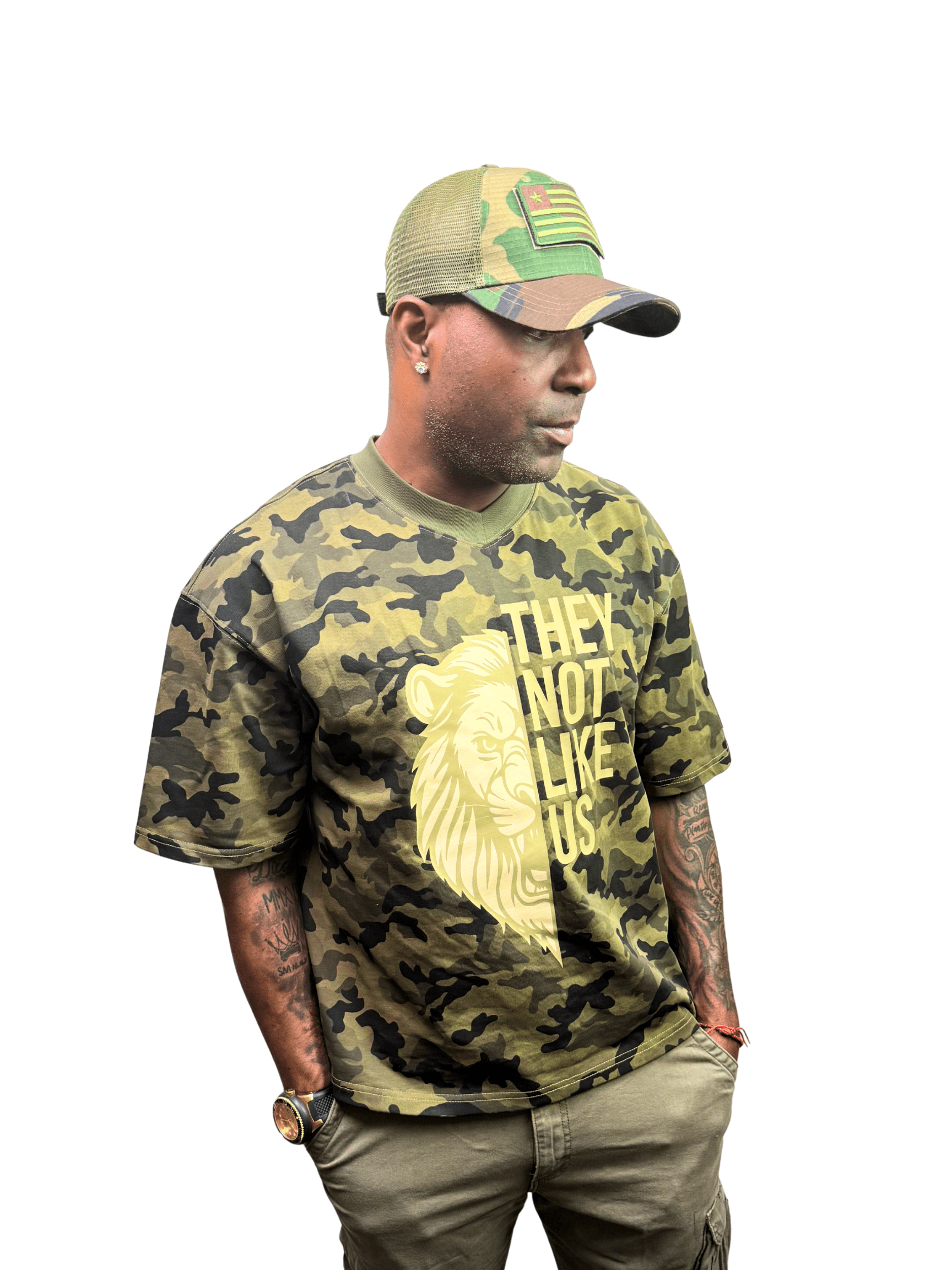 LVO WAR READY – NO WARNINGS Tactical Short - Sleeve Camo Tee - LIB Vibes Only LLC.