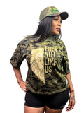 LVO WAR READY – NO WARNINGS Tactical Short - Sleeve Camo Tee - LIB Vibes Only LLC.