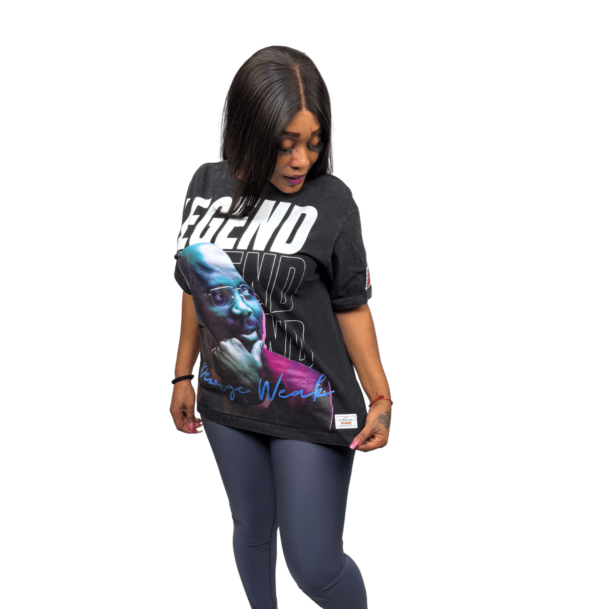 LVO – George Weah “LEGEND” Tee (Icons Collection – Limited Edition) - LIB Vibes Only LLC.