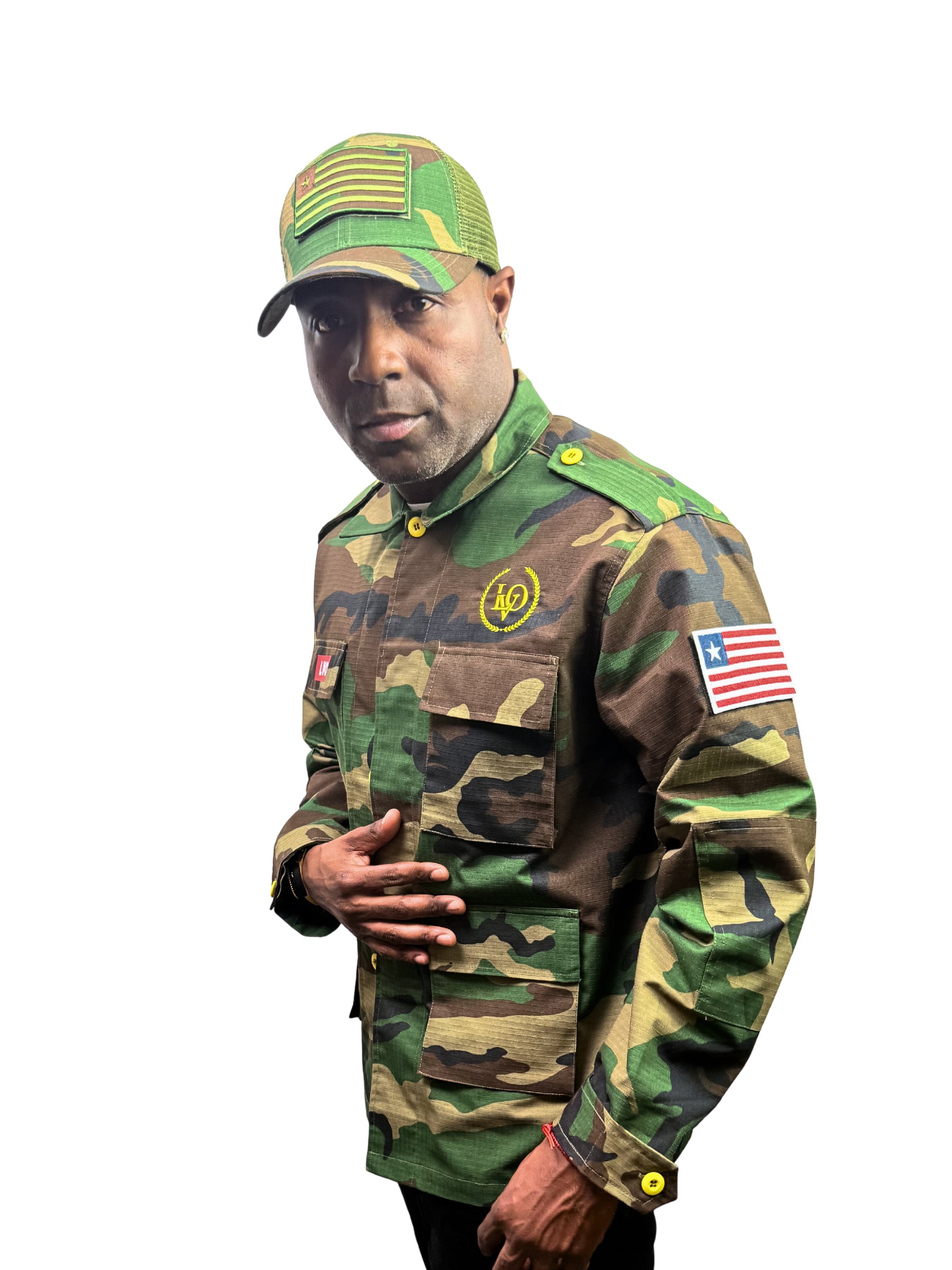 LVO WAR READY – NO WARNINGS Tactical Camo Field Jacket - LIB Vibes Only LLC.