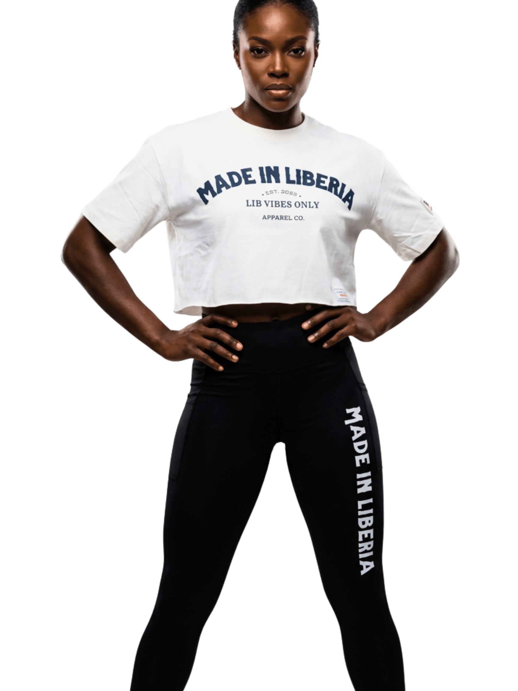 LVO Made in Liberia Cropped Tee - LIB Vibes Only LLC.