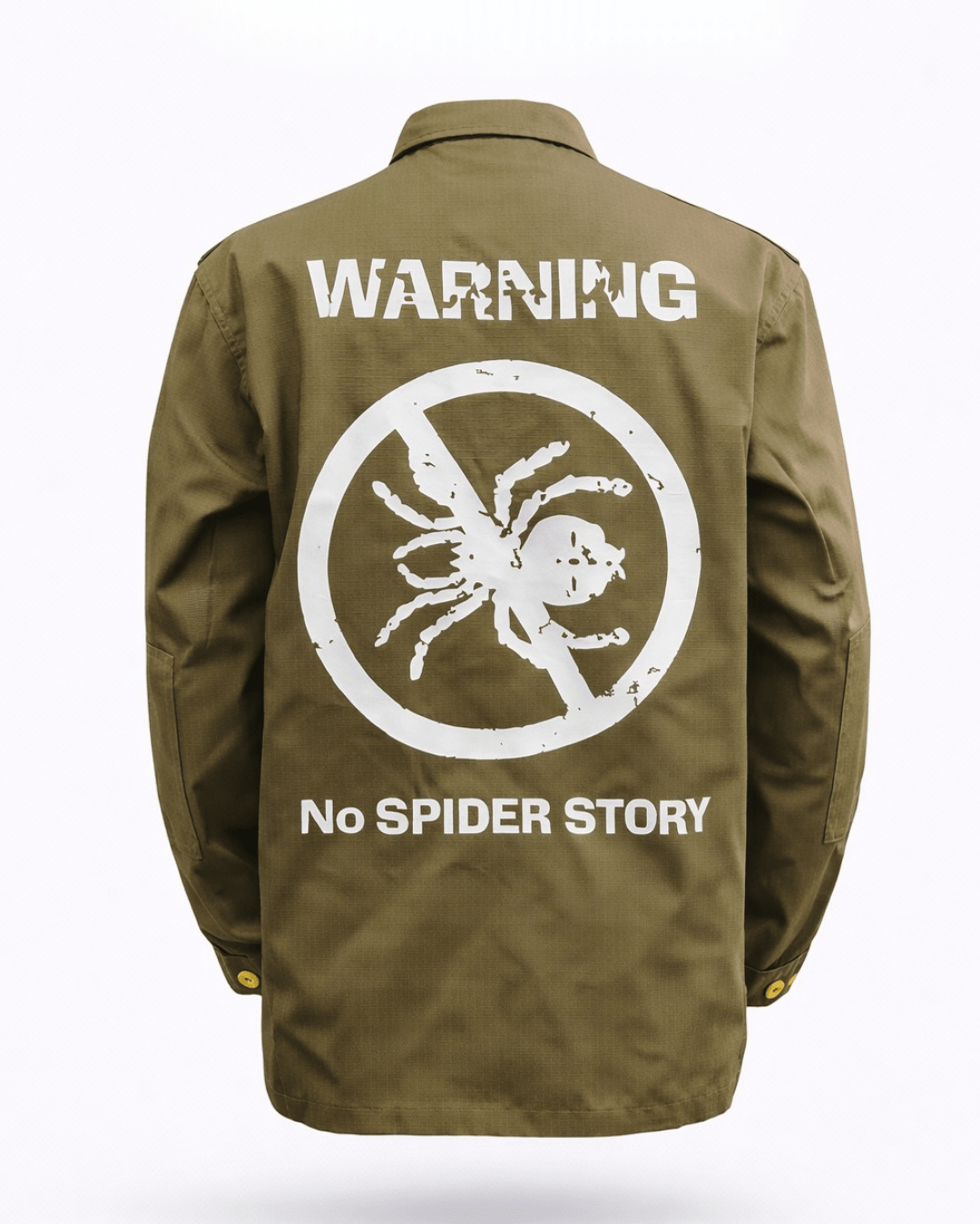 LVO WAR READY – NO WARNINGS Solid Olive Field Jacket - LIB Vibes Only LLC.