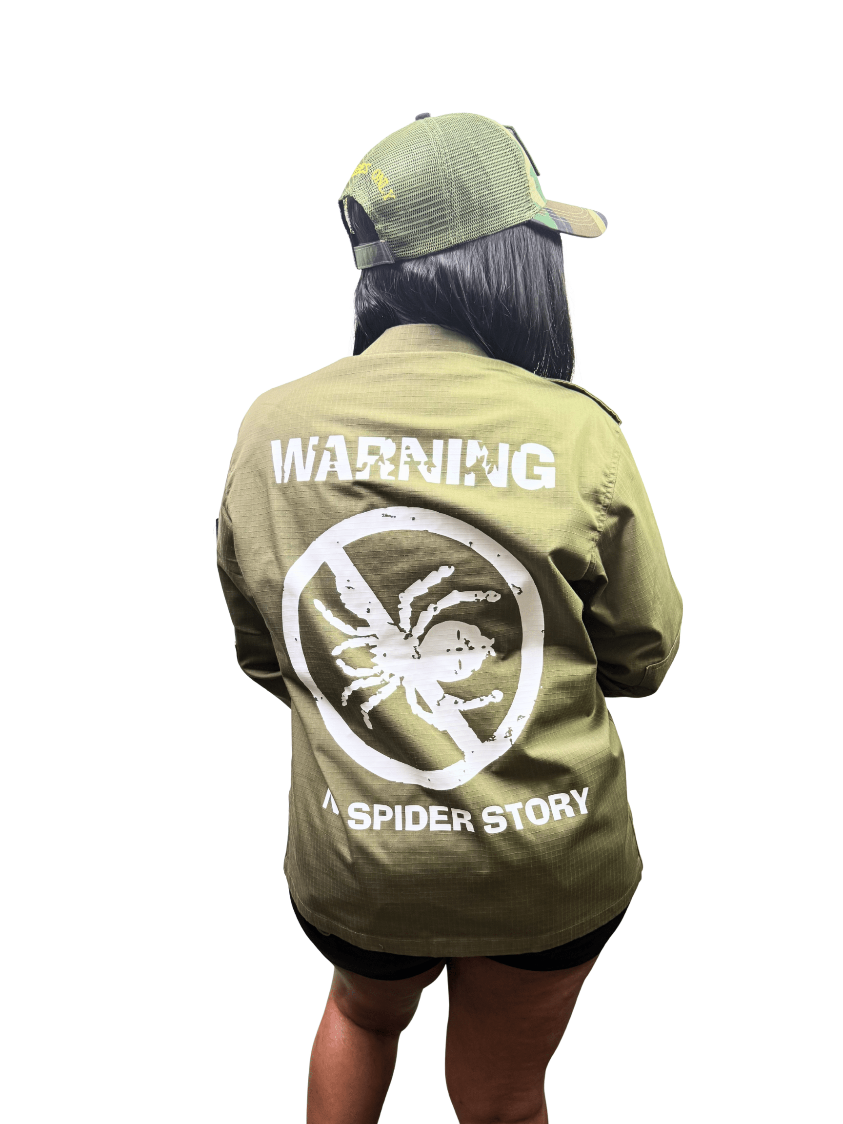 LVO WAR READY – NO WARNINGS Solid Olive Field Jacket - LIB Vibes Only LLC.