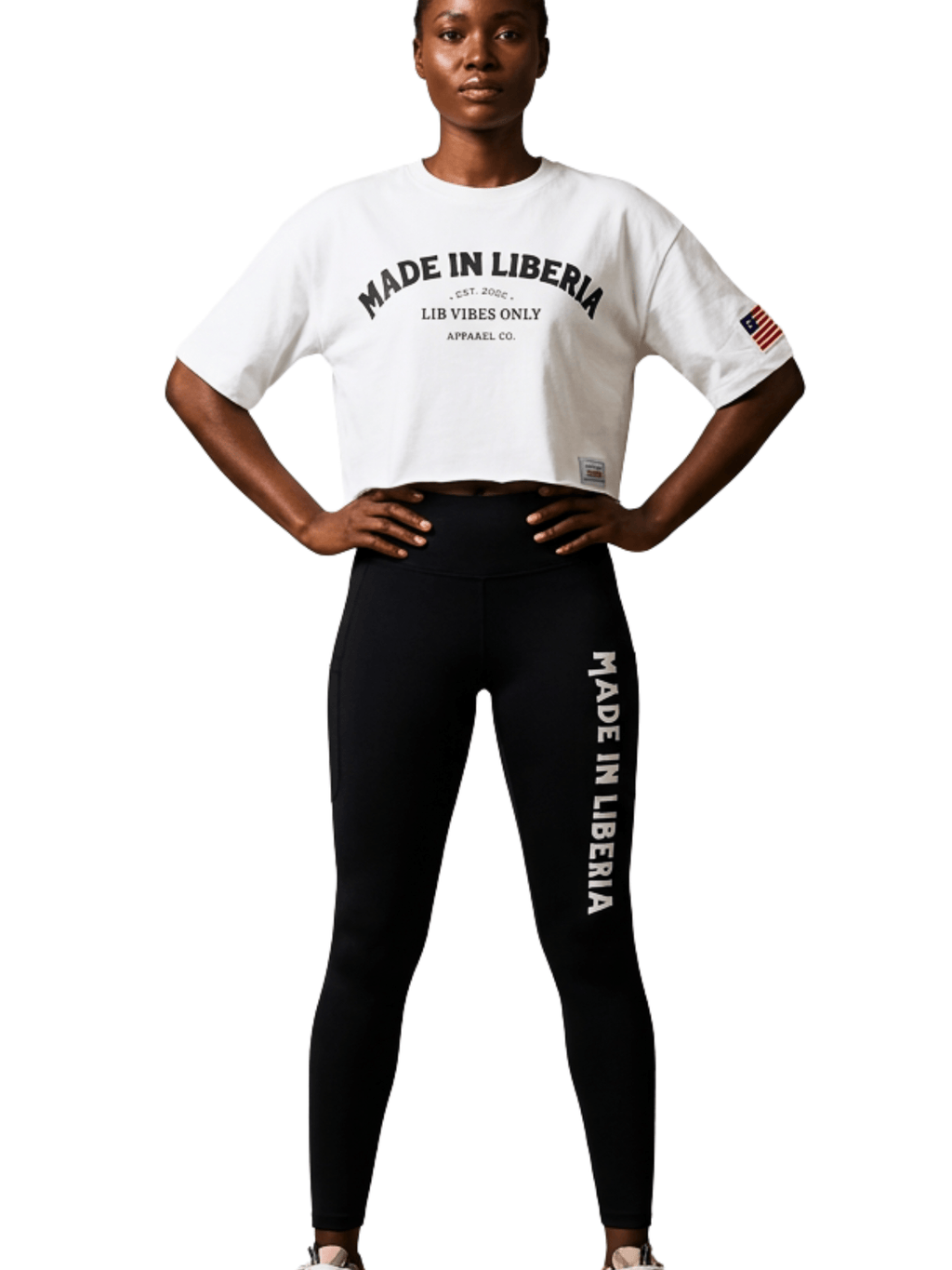 LVO Made in Liberia Cropped Tee - LIB Vibes Only LLC.