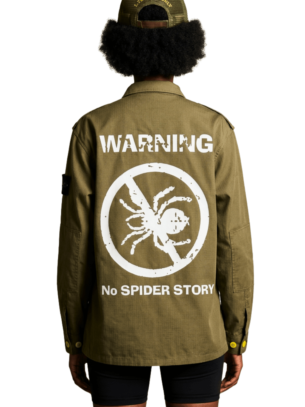 LVO Unisex WAR READY – NO WARNINGS Solid Olive Field Jacket - LIB Vibes Only LLC.