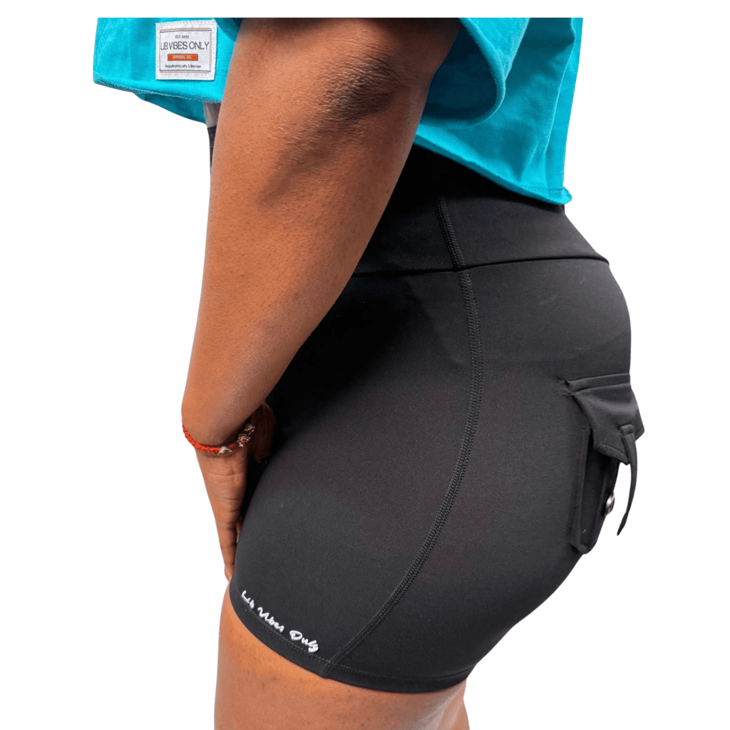 LVO VibeLift Sculpt Cargo Shorts - LIB Vibes Only LLC.