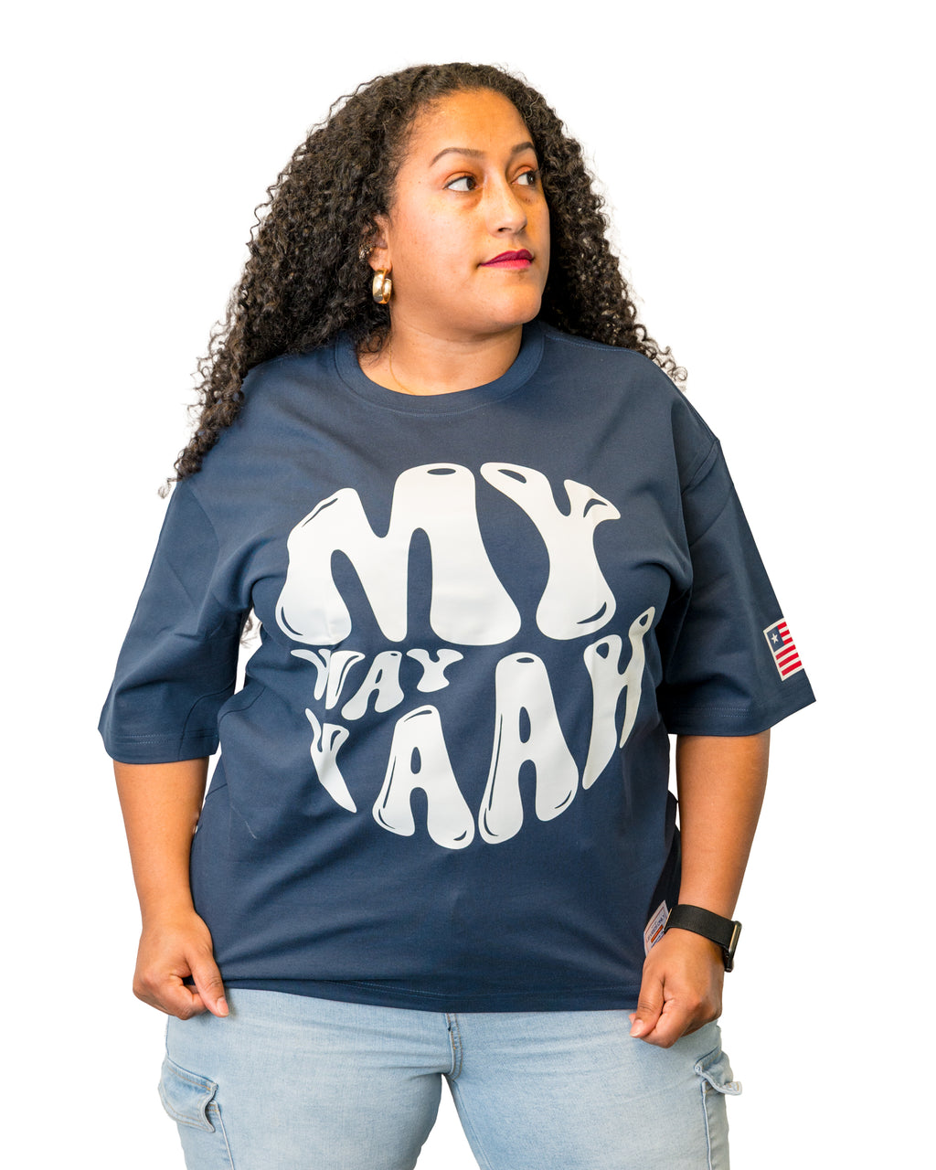 LVO My Way Yaah Oversized Tee - LIB Vibes Only LLC.