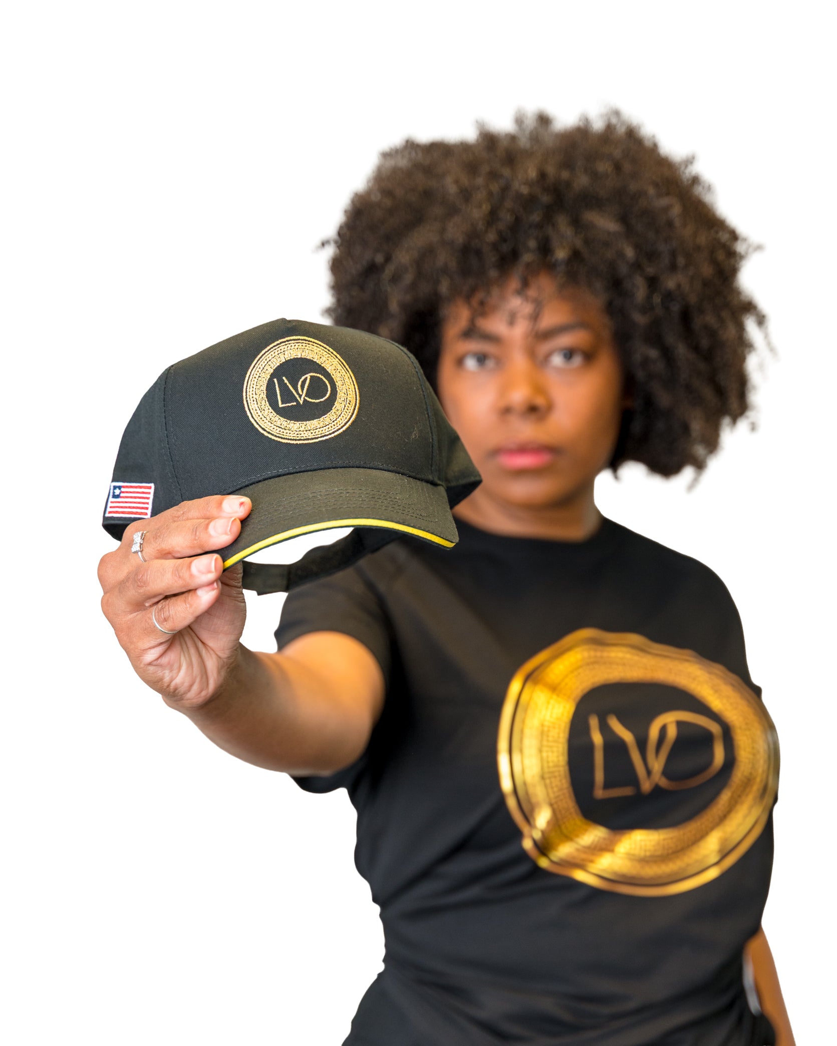 LVO Royal Gold Emblem Tee - LIB Vibes Only LLC.