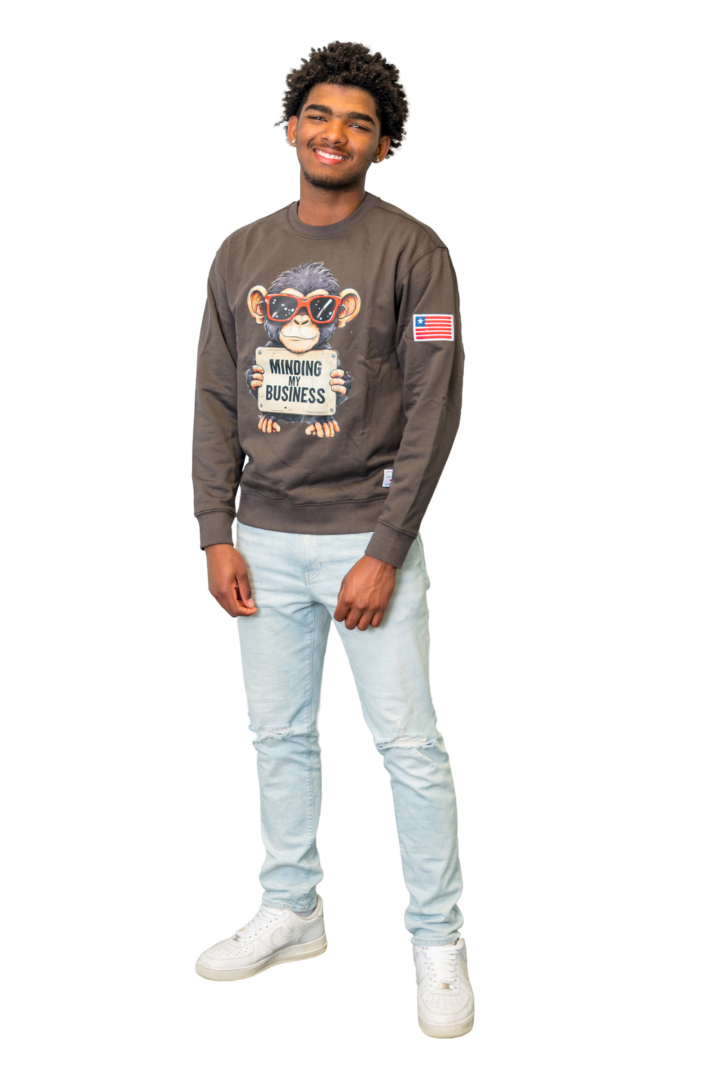 LVO Minding My Business Crewneck – New - LIB Vibes Only LLC.