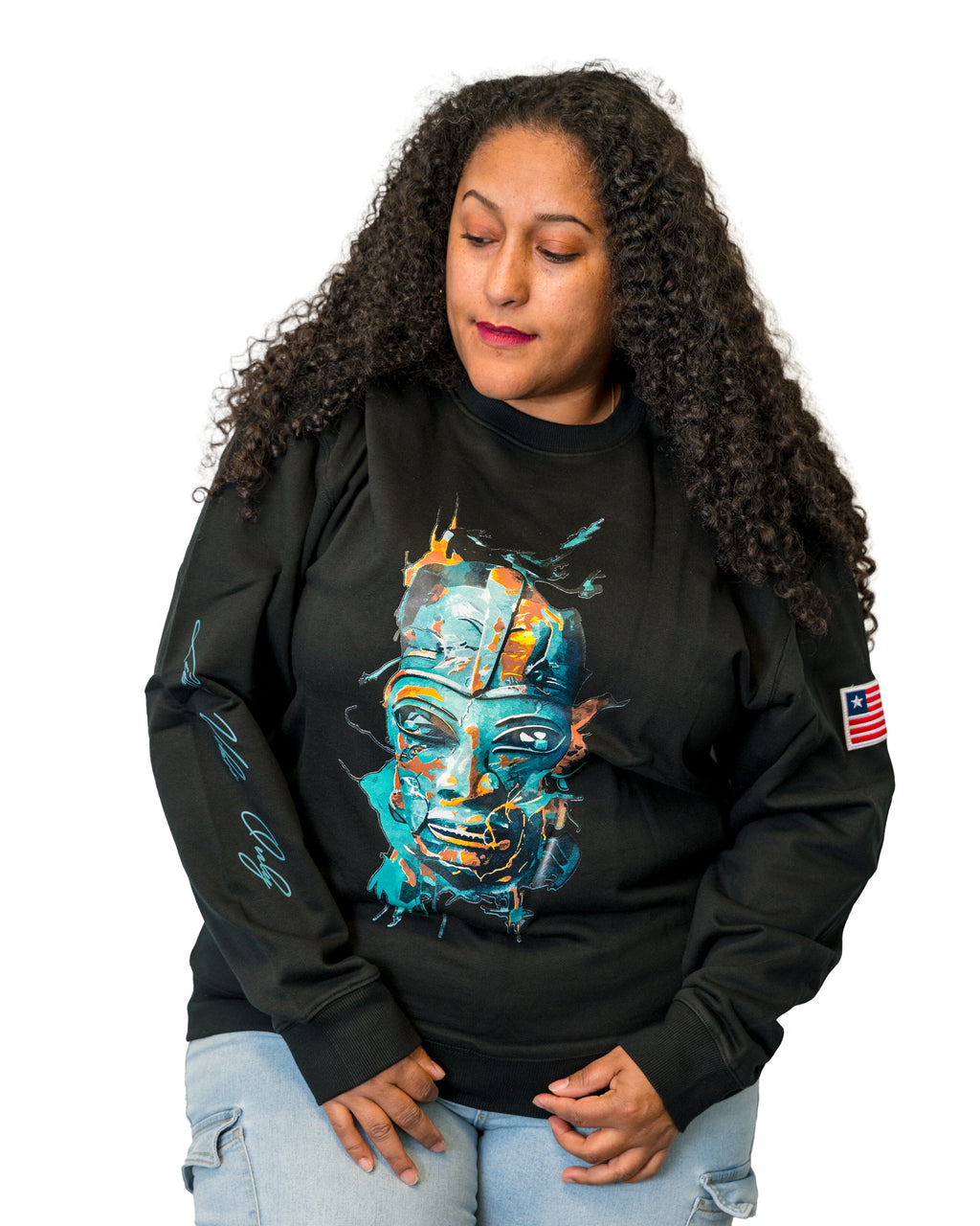 LVO Tribal Mask Crewneck - LIB Vibes Only LLC.