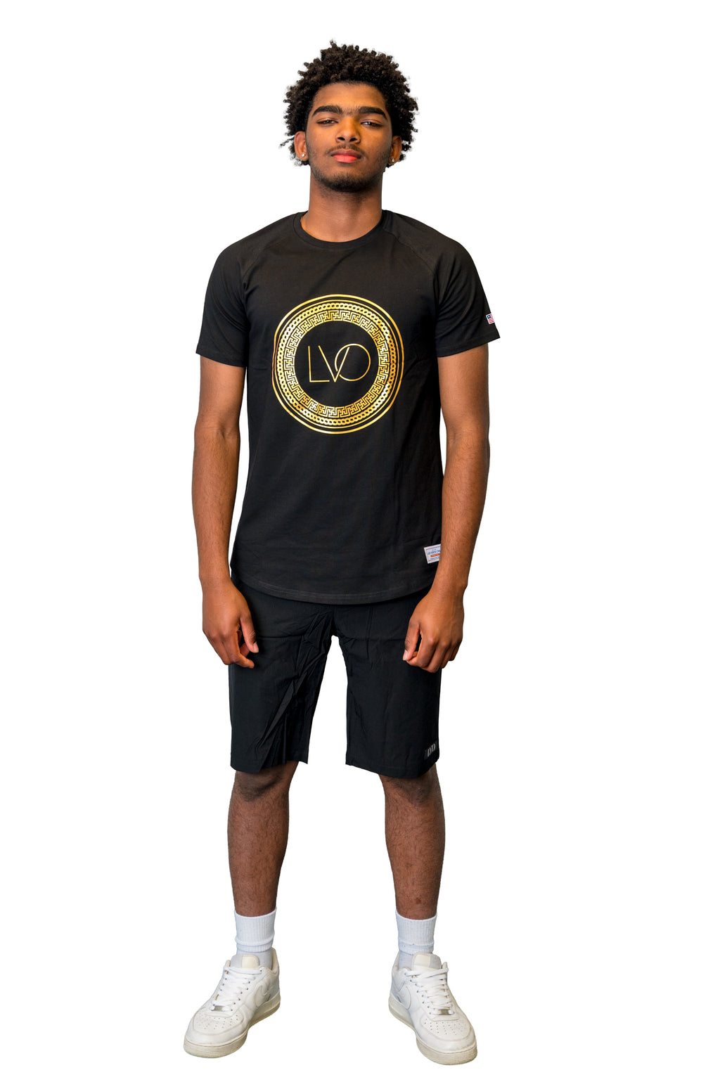 LVO Royal Gold Emblem Tee - LIB Vibes Only LLC.