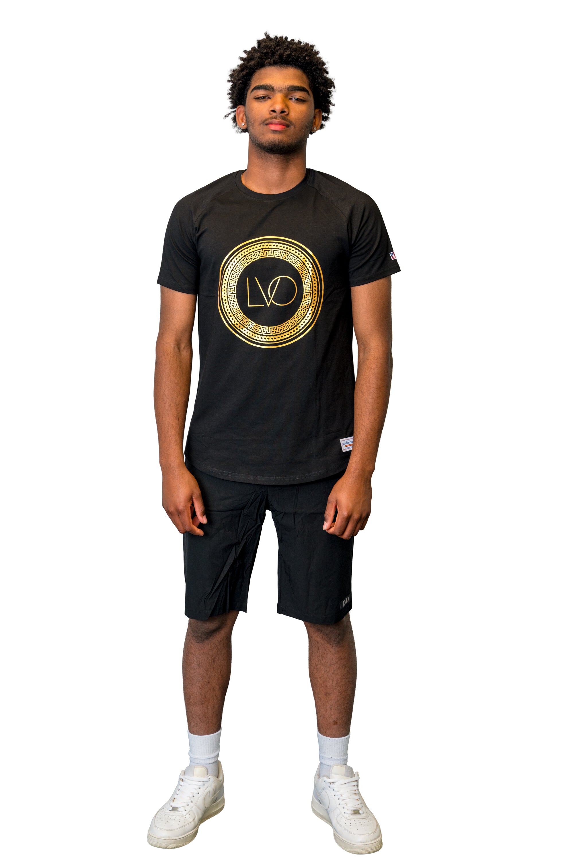 LVO Royal Gold Emblem Tee - LIB Vibes Only LLC.